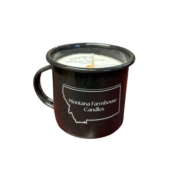 Enamelware Mug Candle by Montana Farmhouse Candles (4 Scents) - Image 2