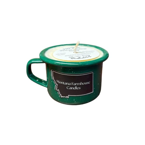Enamelware Mug Candle by Montana Farmhouse Candles - 4 oz (4 scents) - Image 3