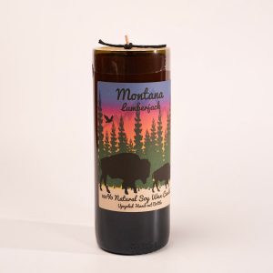 Montana Lumberjack Bottle Candle by Sunshine Can-dles